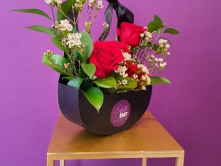 Black Elegant Flower Box