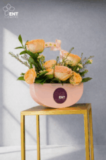 Elegant Small Pink Flower Basket 4 3Pcs. - Image 2