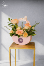 Elegant Small Pink Flower Basket 4 3Pcs. - Image 3