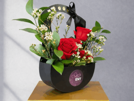 Black Elegant Flower Box