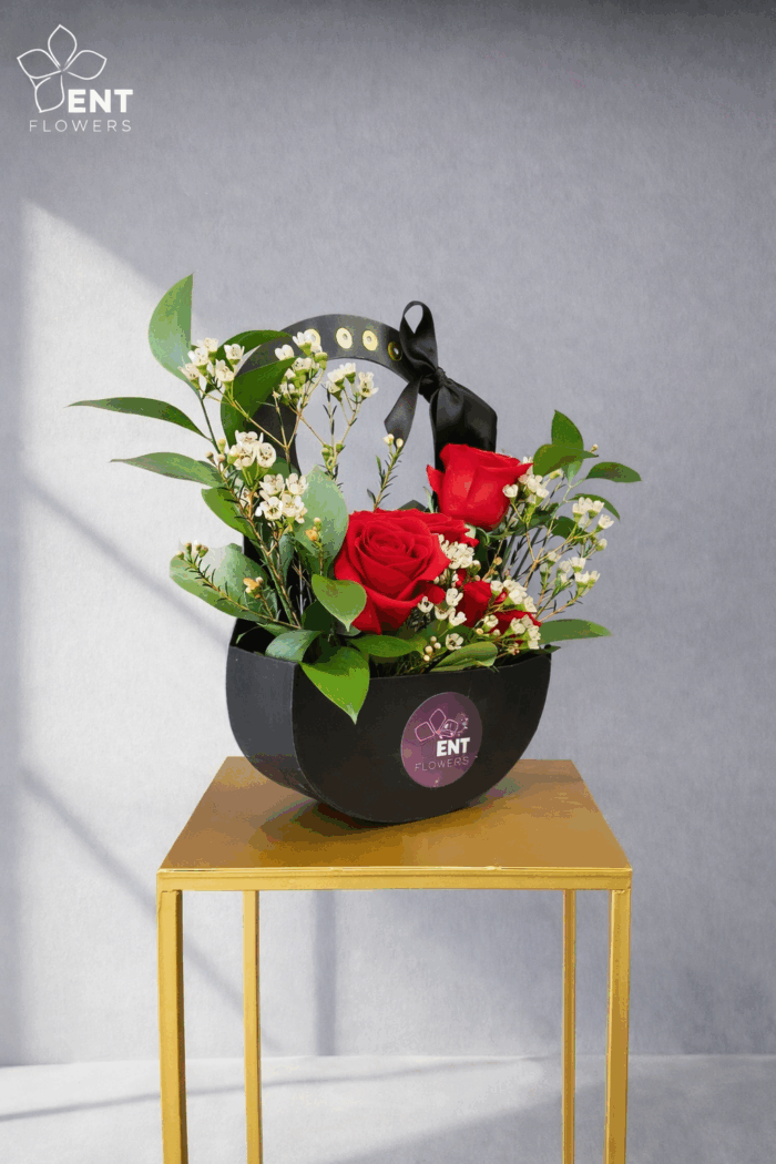 Black Elegant Flower Box - Image 5