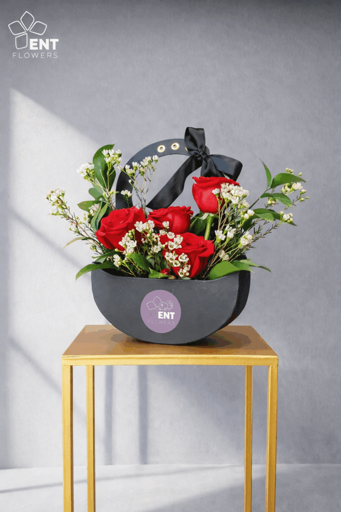 Black Elegant Flower Box - Image 4