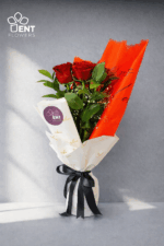 5 Red Rose and very Beautiful wrapping and ribbon. - Image 4