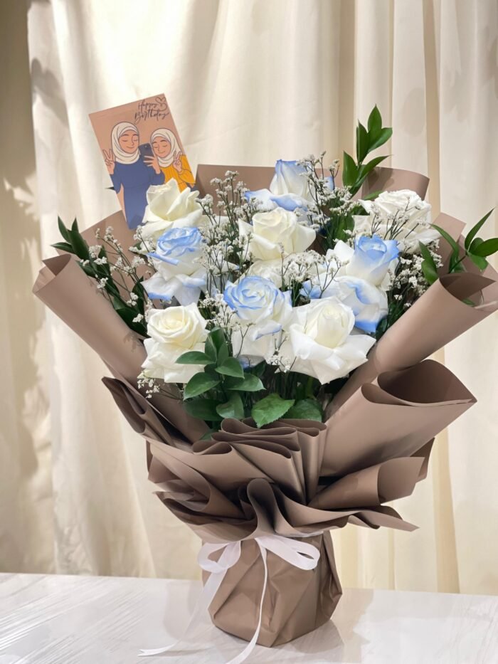 white and blue - Image 2